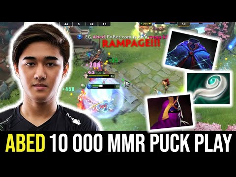RAMPAGE!!! ABED 10K Puck Toying SEA High MMR Player. True Madlad.