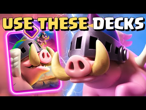 The TOP 3 Best Evo Royal Hogs Decks in Clash Royale!