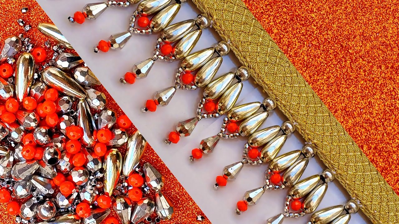 Have you ever seen this elegant and beautiful embroidery?#diy ⚘️🧡⚘️