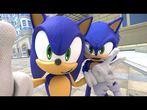 Modern Sonic Meets Movie Sonic! (A Sonic Animation)