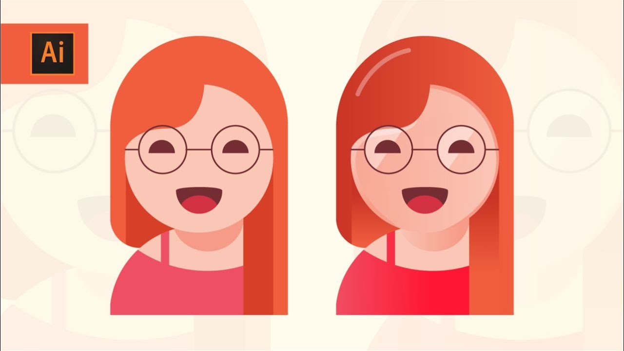 How to Create a Flat Character Illustration in Illustrator I Adobe Illustrator Tutorial I