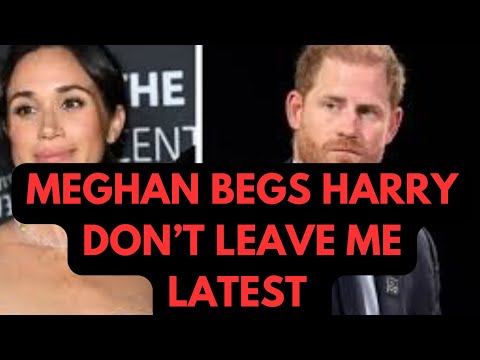 MEGHAN CRIES .."DON'T LEAVE ME HARRY " LATEST #meghan #meghanmarkle #princeharry