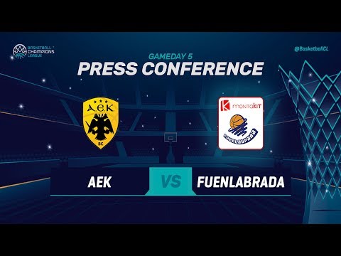 AEK v Montakit Fuenlabrada - Press Conference - Basketball Champions League 2018-19
