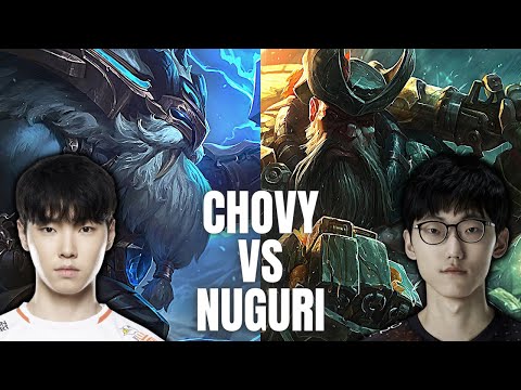 HLE CHOVY ORNN TOP VS FPX NUGURI GANGPLANK - KR PATCH 11.18