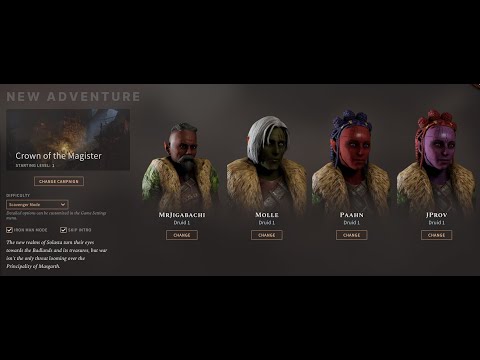 Solasta Four Druids Scavenger Difficulty Ironman Mode permadeath  Part 1    Levels 1 to 4