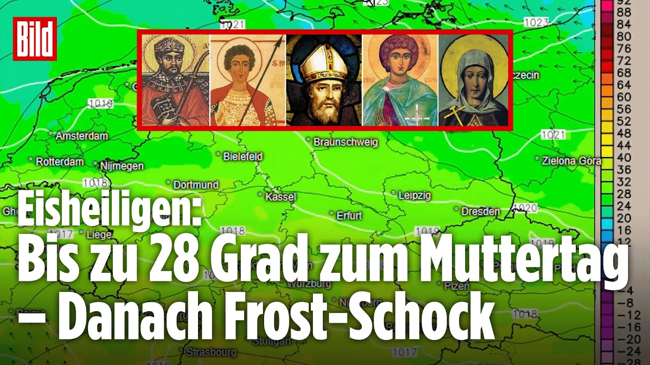 28 Grad und Sonne: Nach dem Grillwetter zum Muttertag schlagen die Eisheiligen in Deutschland zu!