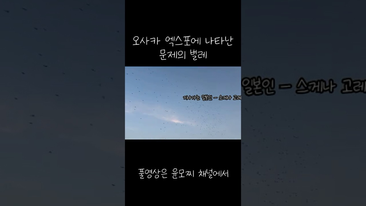 오사카 엑스포에 나타난 불청객