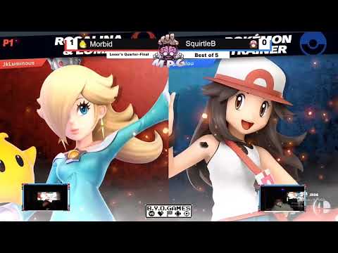 BYOG #33 | Morbid_FFF (Rosalina & Luma) Vs. squirtleB (Pokemon Trainer) | Top 8 Losers Quarter-Final