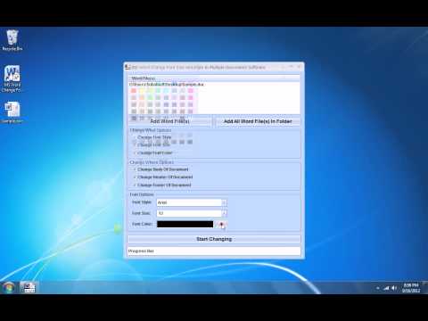 MS Word Change Font Size and Style In Multiple Documents Software