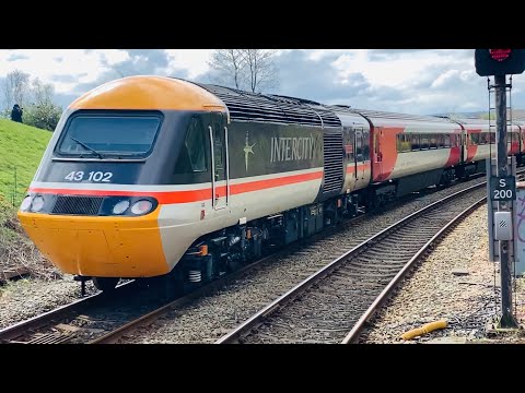 RED EMR HST 43295+InterCity HST 43102 At Meadowhall From Leeds To London ST Pancras