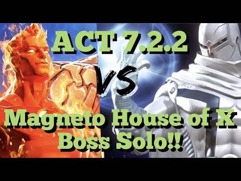 MCOC - ACT 7.2.2 - Human Torch VS Magneto House of X - Boss Solo!!