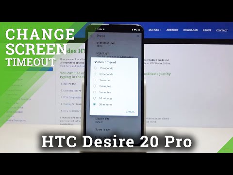 How to Set Screen Timeout in HTC Desire 20 Pro – Find Blackout Options