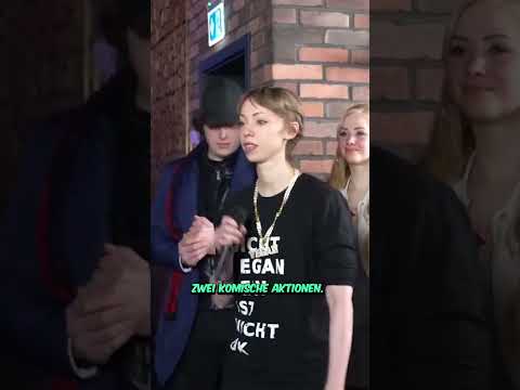 Militant vegan pelted with Bifi during rap battle🤭