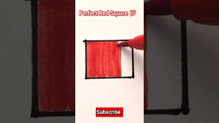 Relaxing Square Coloring 😎 #shorts #satisfying #coloring #red