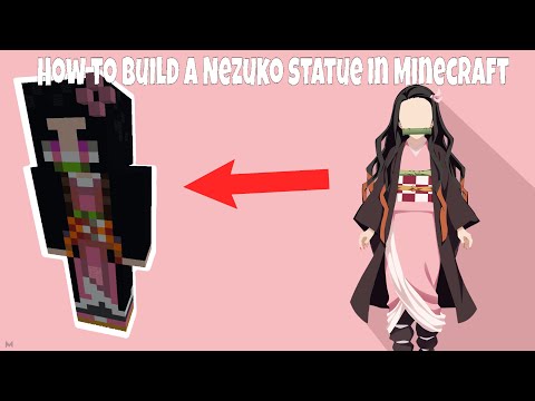 ZeForge - How to build a Nezuko statue in minecraft - TUTORIAL