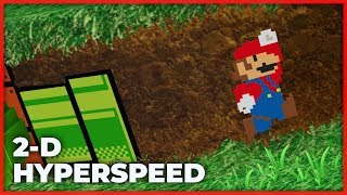 Using Rocket Flowers in 2D! | The 2D Hyperspeed Glitch in Super Mario Odyssey
