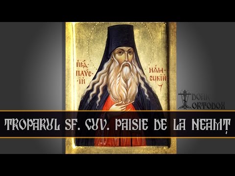 Troparul Sf. Cuv. Paisie de la Neamț (15 noiembrie)