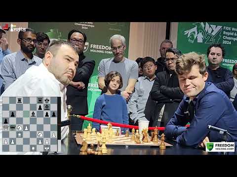 When Clock starts late - Shakhriyar Mamedyarov vs Magnus Carlsen | World Blitz 2024