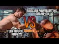 INCREDIBLE POWER | Young Muscle Boy Beat 115 kg Powerlifting Champion