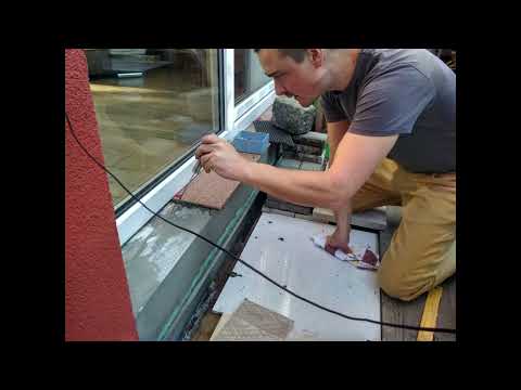 Schod a tepelná izolace u francouzských dveří