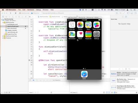 Swift tutorial : UIAlertController iOS 8 Xcode 6