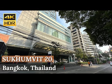 [BANGKOK] Sukhumvit Soi 20 - Novotel, Millenium Towers - สุขุมวิท 20 [4K HDR]