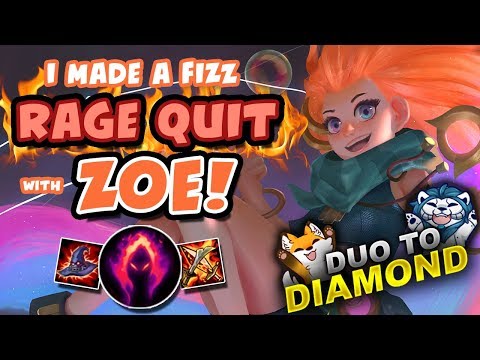 I MADE A FIZZ RAGE QUIT! - DUO TO DIAMOND | League of Legends