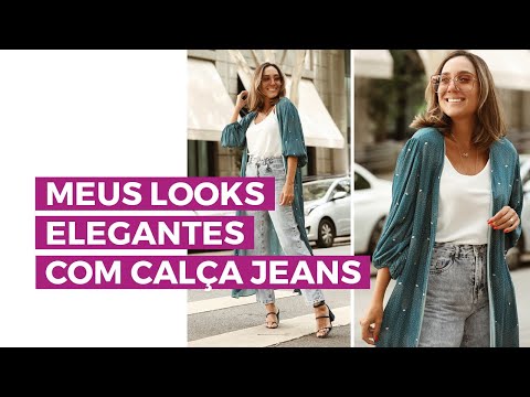 Looks elegantes com calça jeans | Camila Gaio