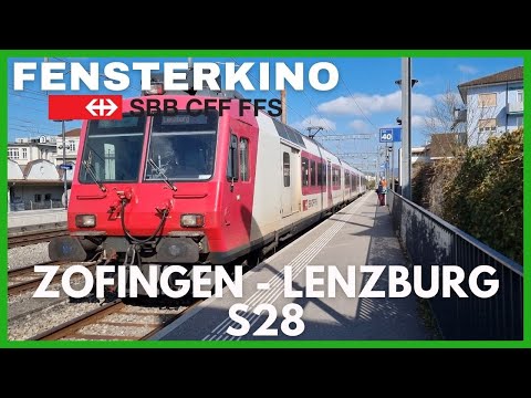 Fensterkino - Zofingen nach Lenzburg S28