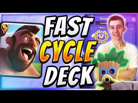 PERFECT 12-0 DECK! Best Hog Rider Cycle Deck — Clash Royale