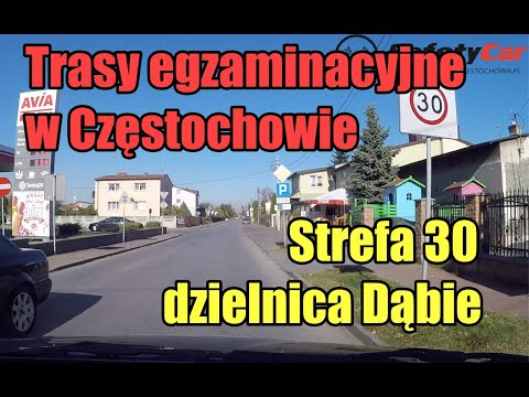 Strefa 30 stacja avia - trasy egzaminacyjne