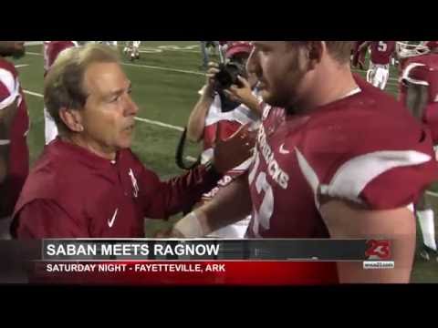 SABAN SEEKS OUT ARKANSAS PLAYER AFTER FATHER DIES