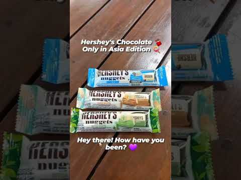 Hershey's white chocolate nuggets you can buy only in Asia #shorts #chocolate
