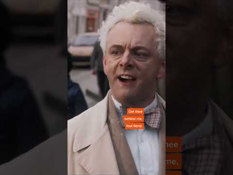 That awkward moment when you're hereditary enemies 😳 | Good Omens