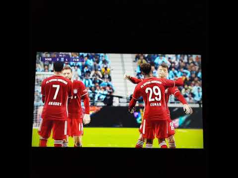 PES 2021 Manchester City 0:4 Bayern Munich long assist Coman one on one goalkeeper goal