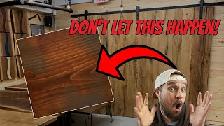 Never Get Blotchy Stain Again! || Sanding & Staining
