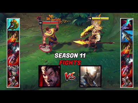 NEW PANTHEON vs DARIUS S11 FULL BUILD FIGHTS & Best Moments!