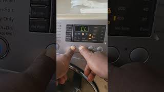 How to remove a CHILD LOCK from the display of a washing machine #shorts