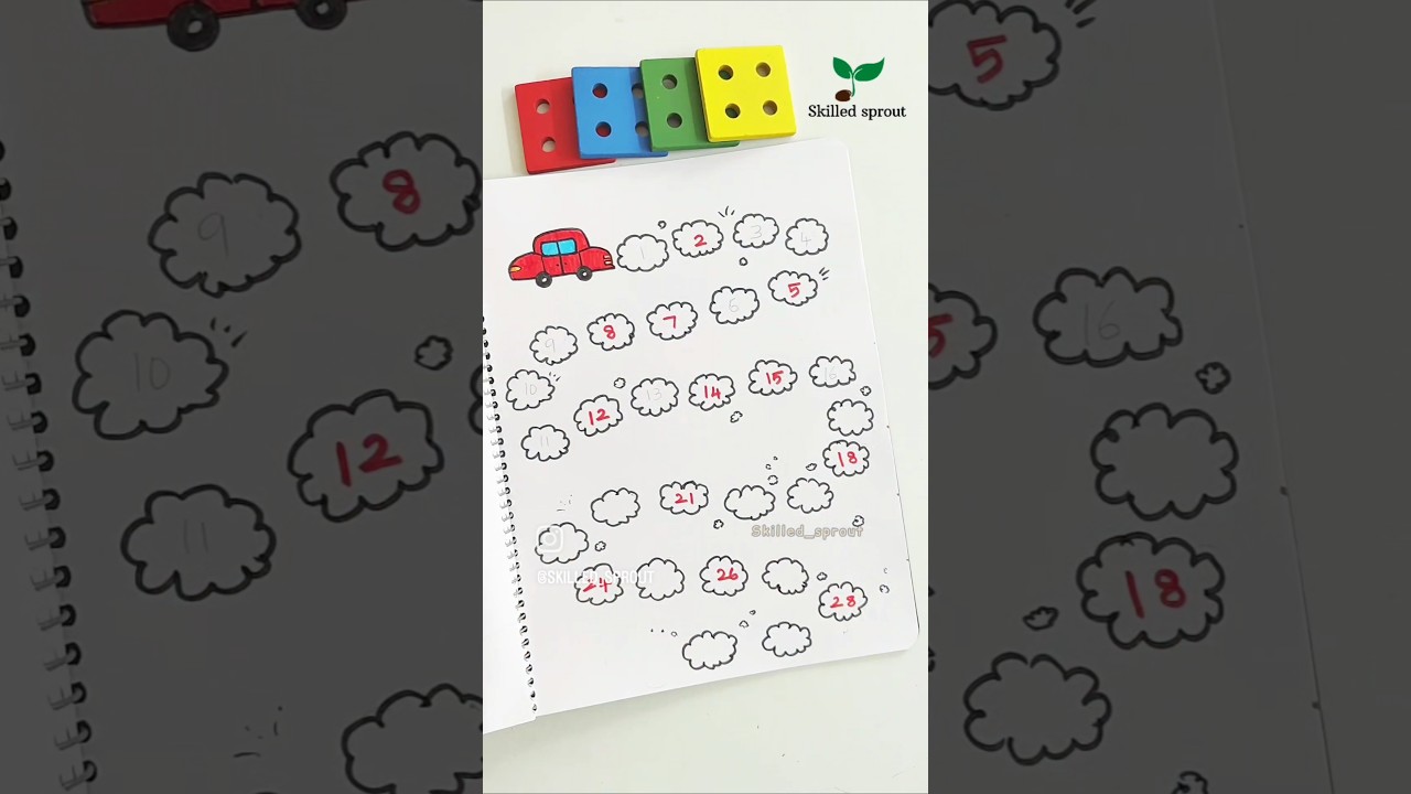 Missing numbers worksheets #mathsworksheet #kindergartenmath #maths #diy
