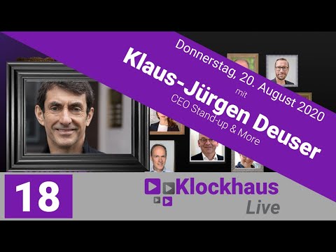 Klockhaus Live - heute mit Klaus-Jürgen Deuser, Gründer von Nightwash