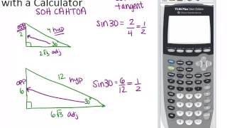 Trigonometric Ratios with a Calculator: Lesson (Geometry Concepts)