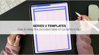 Set Up Series 3 Digital Templates and Keep the Table of Contents/Index in Tact