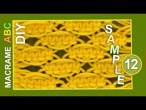 Macrame ABC pattern sample 17