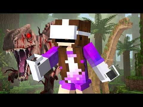 VR Minecraft vs Dinosaurs