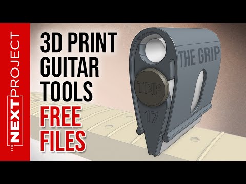Fret Sanding Polishing Grip v17 - 3D Printing Guitar Project Tools  Ep4