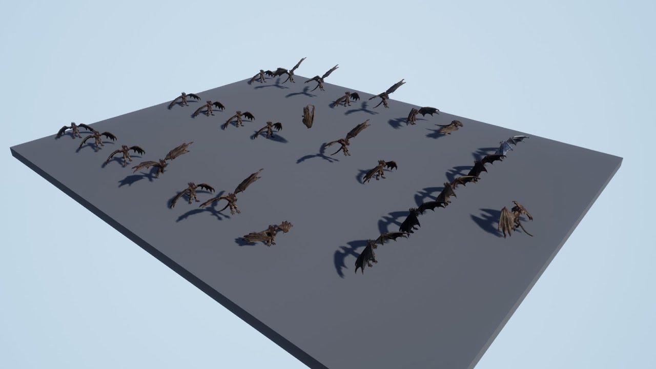 Harpy Vampire Low-poly 3D Model