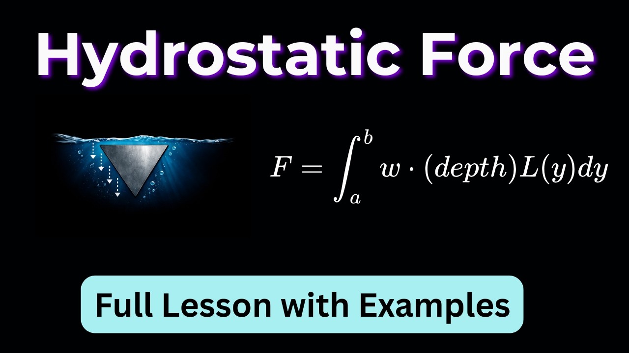 Hydrostatic Pressure and Fluid Force | Calculus II Applications