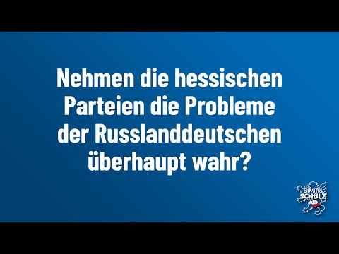 Dimitri Schulz (AfD) - Hass gegen Russlanddeutsche