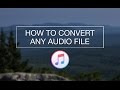 How to Convert Any Audio File (MP3, MP4, WAV, AIFF, and More!)