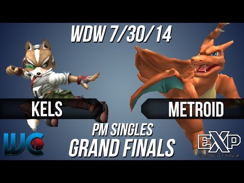 WDW 7/30/14 - Kels (Fox/Falco) vs. Metroid (Charizard/Ike) PM Singles Grand Finals
